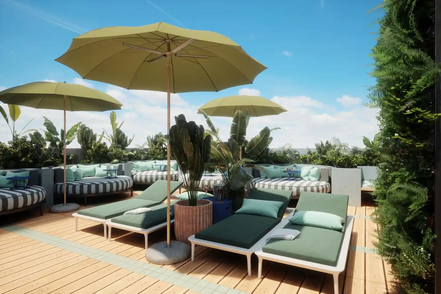 The Social Hub Madrid 4* Terrasse