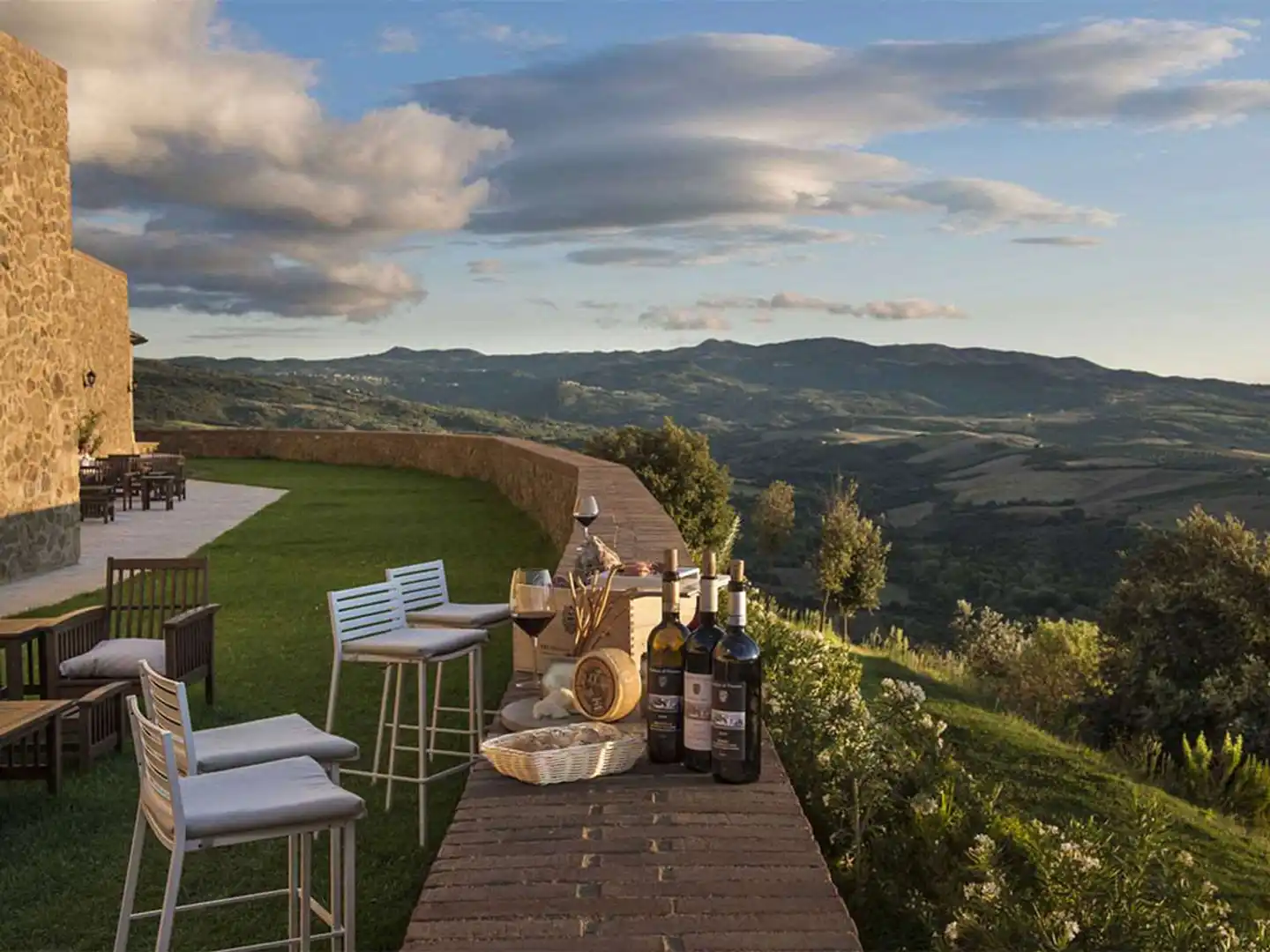 Castello Di Velona Terrasse