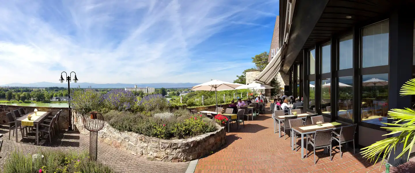 Hotel Stadt Breisach Terrasse