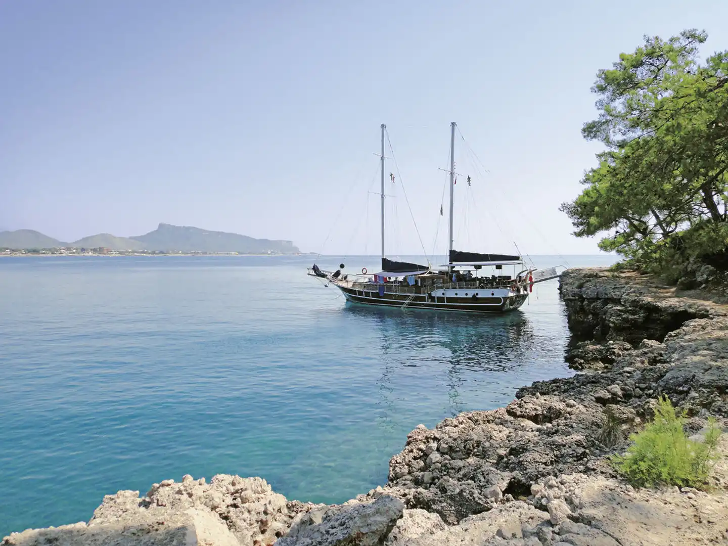 Blaue Reise Türkische Riviera Landschaft