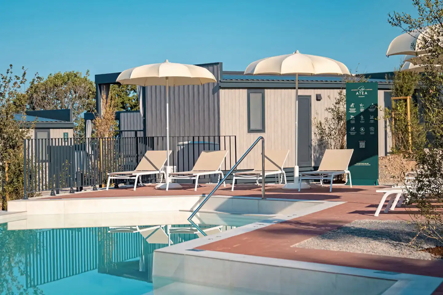 Aminess Atea Camping Resort Mobile Homes Terrasse