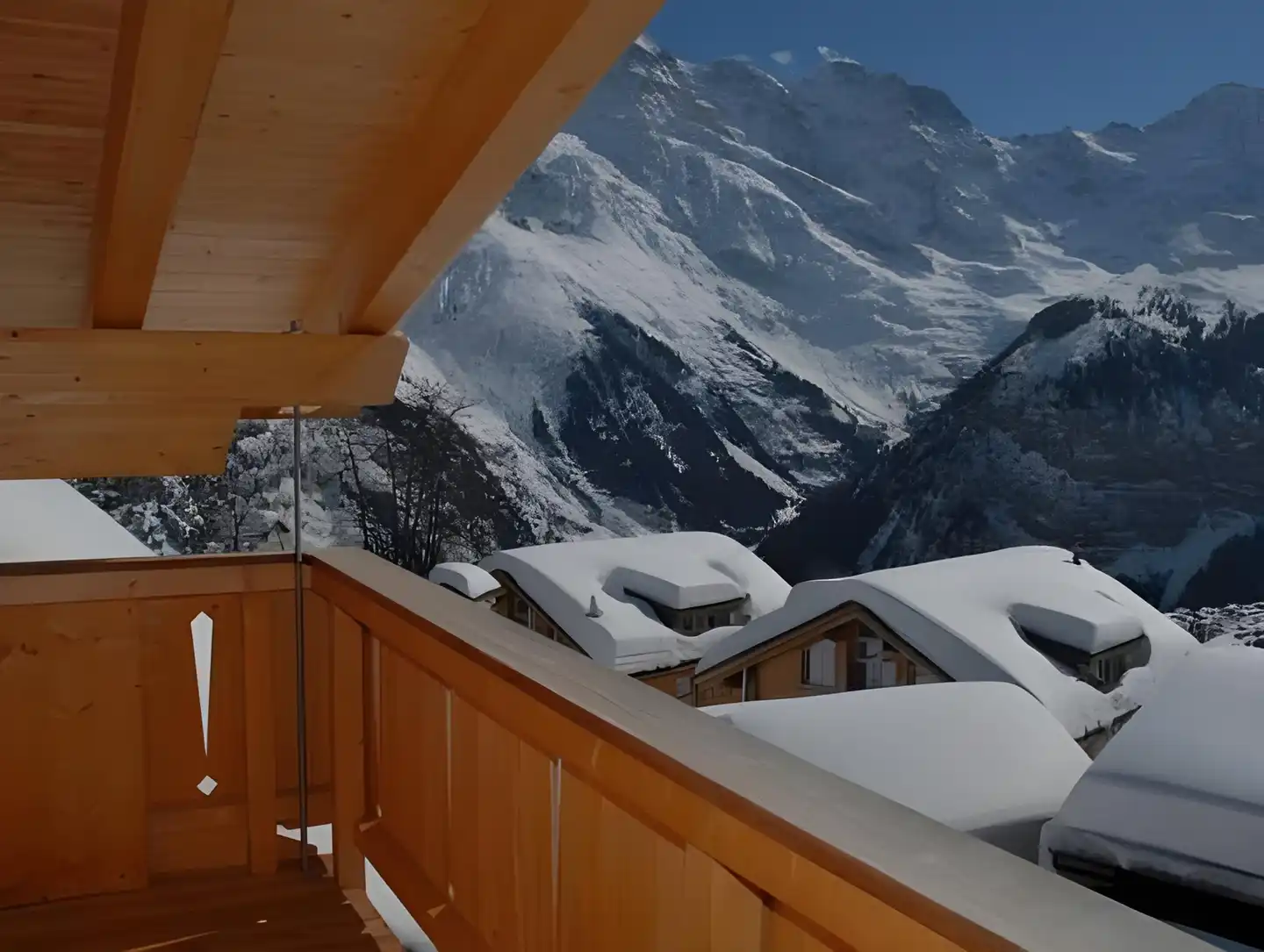 Sportchalet Mürren Terrasse