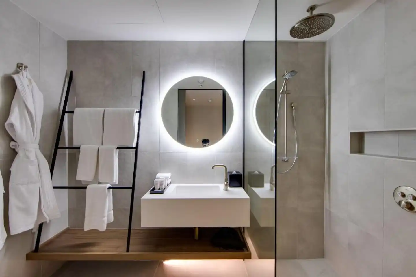 Oval Hotel Badezimmer