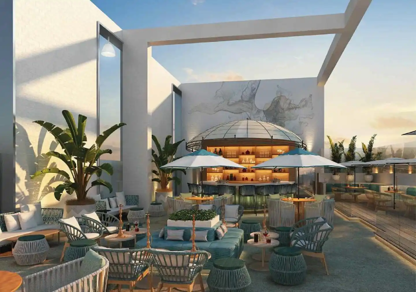 Embassy Suites by Hilton Doha Old Town Terrasse