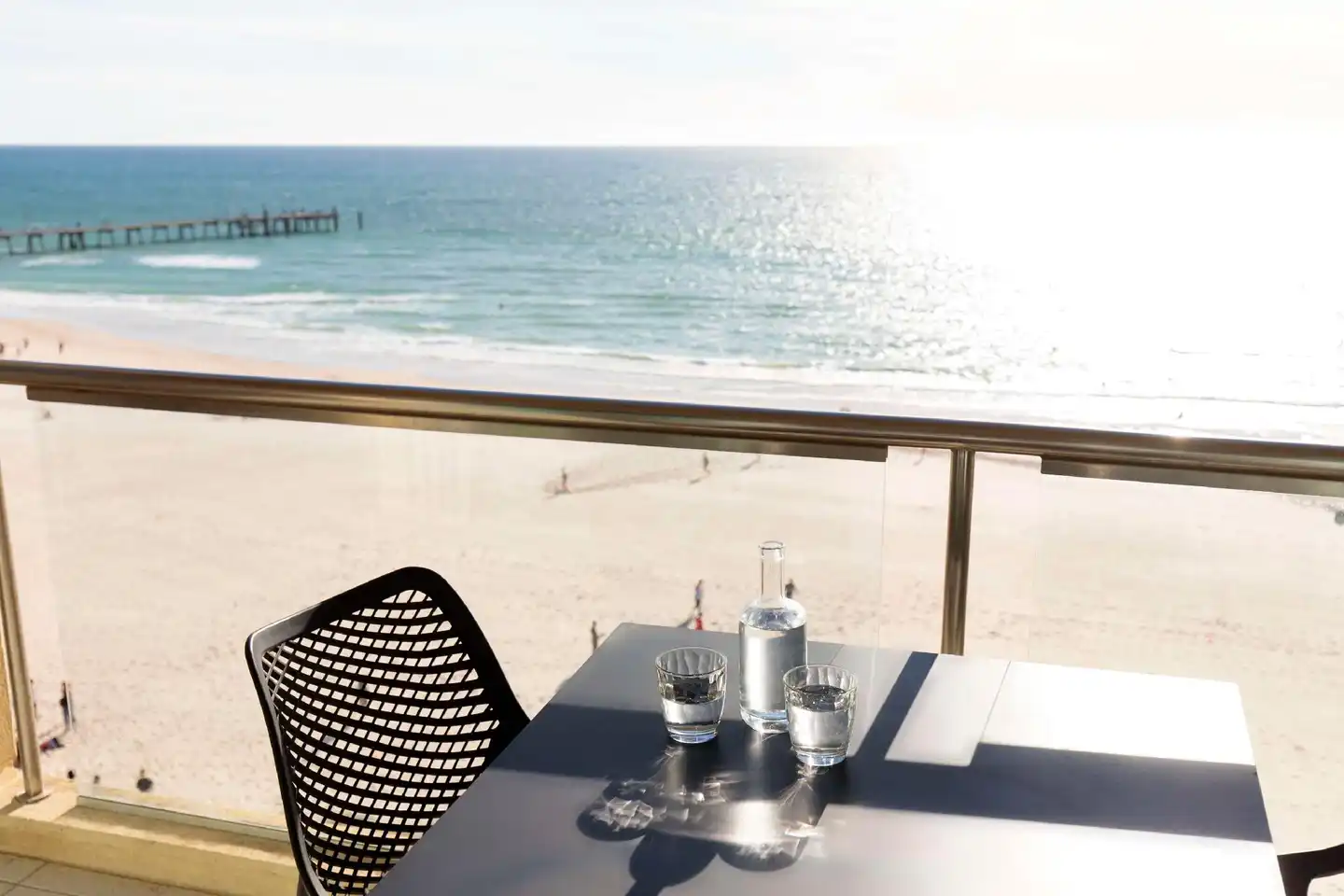 Oaks Glenelg Plaza Pier Suites Terrasse