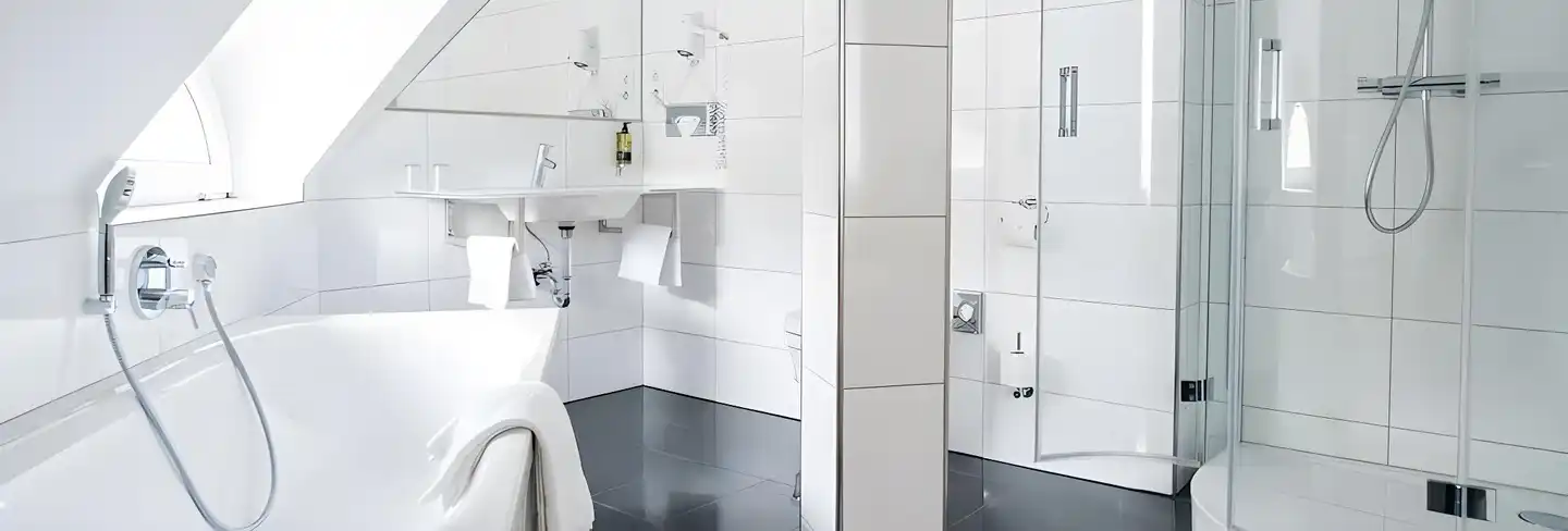 Hotel Am Herkules Badezimmer