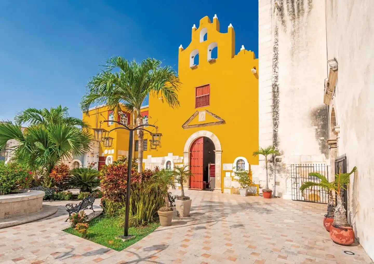 Hacienda Mietwagenreise Yucatán Aussenansicht