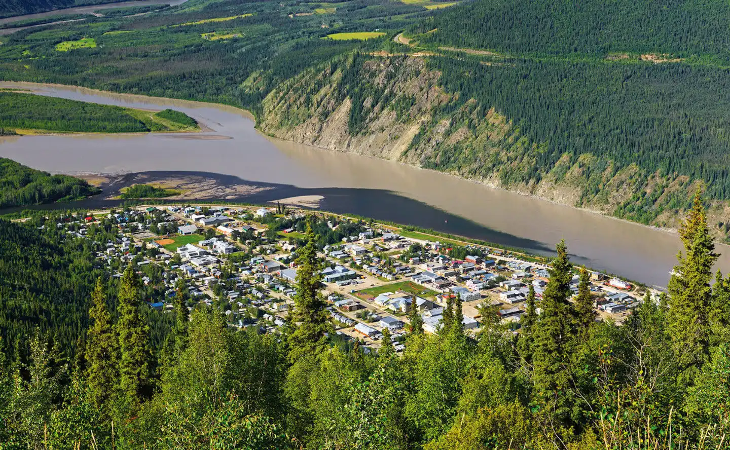 Arktischer Ozean, Tundra & Dempster Highway (Südroute) Landschaft