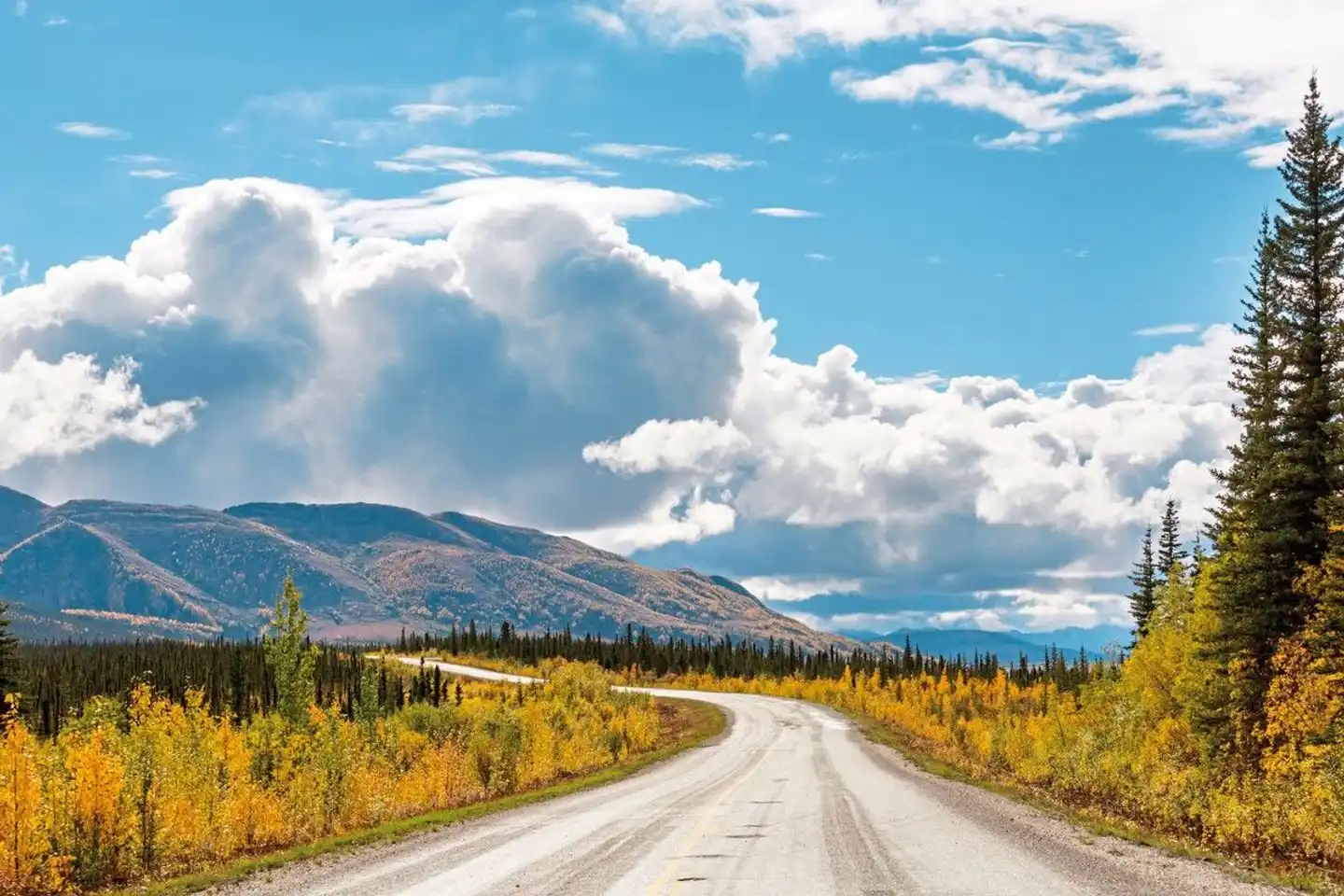 Arktischer Ozean, Tundra & Dempster Highway (Südroute) Landschaft