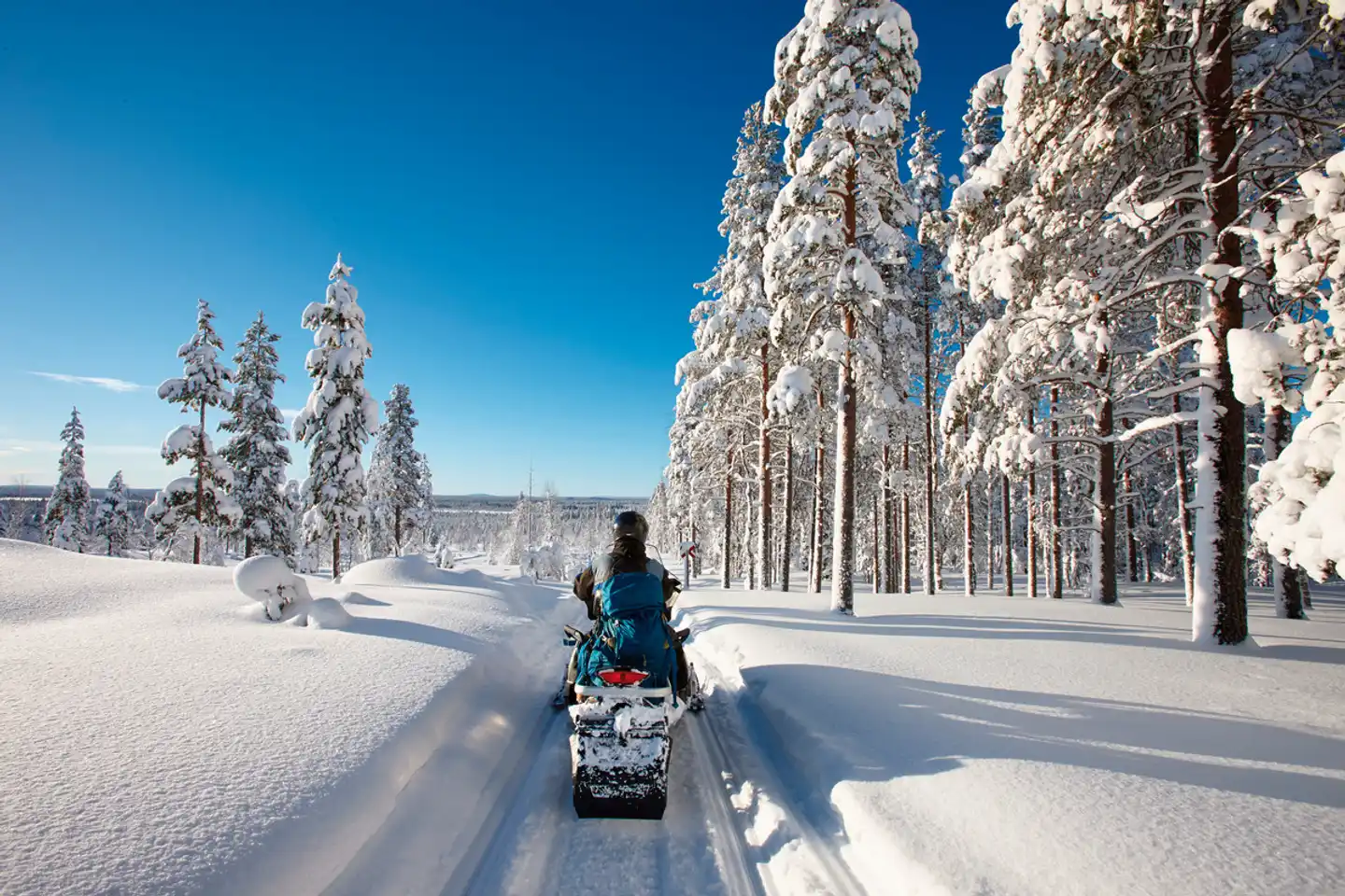 Finnische Winterwoche in der Arktis Landschaft