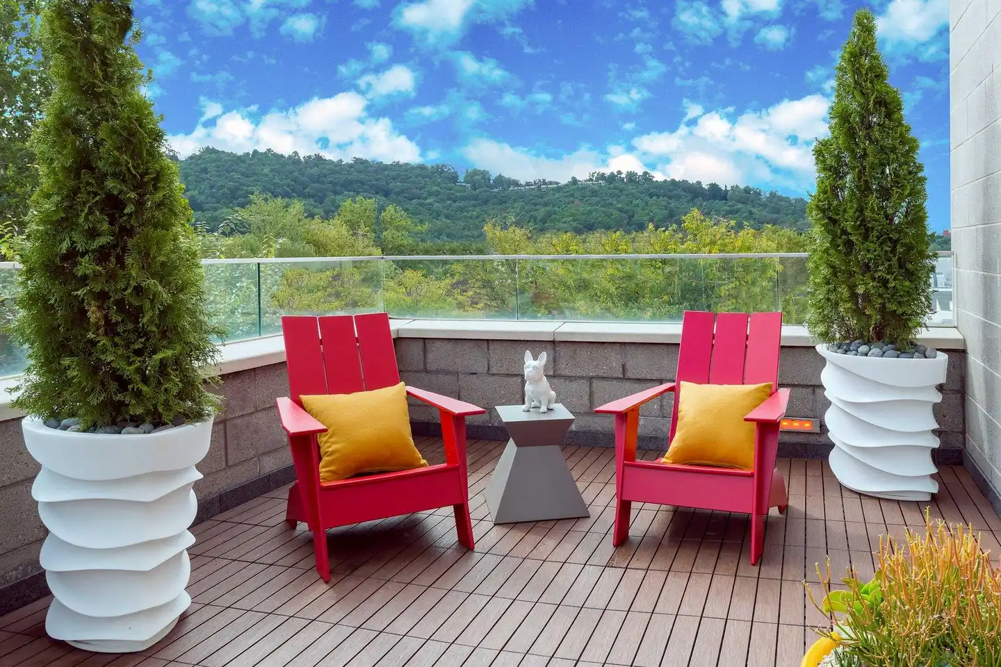 Aloft Asheville Downtown Terrasse