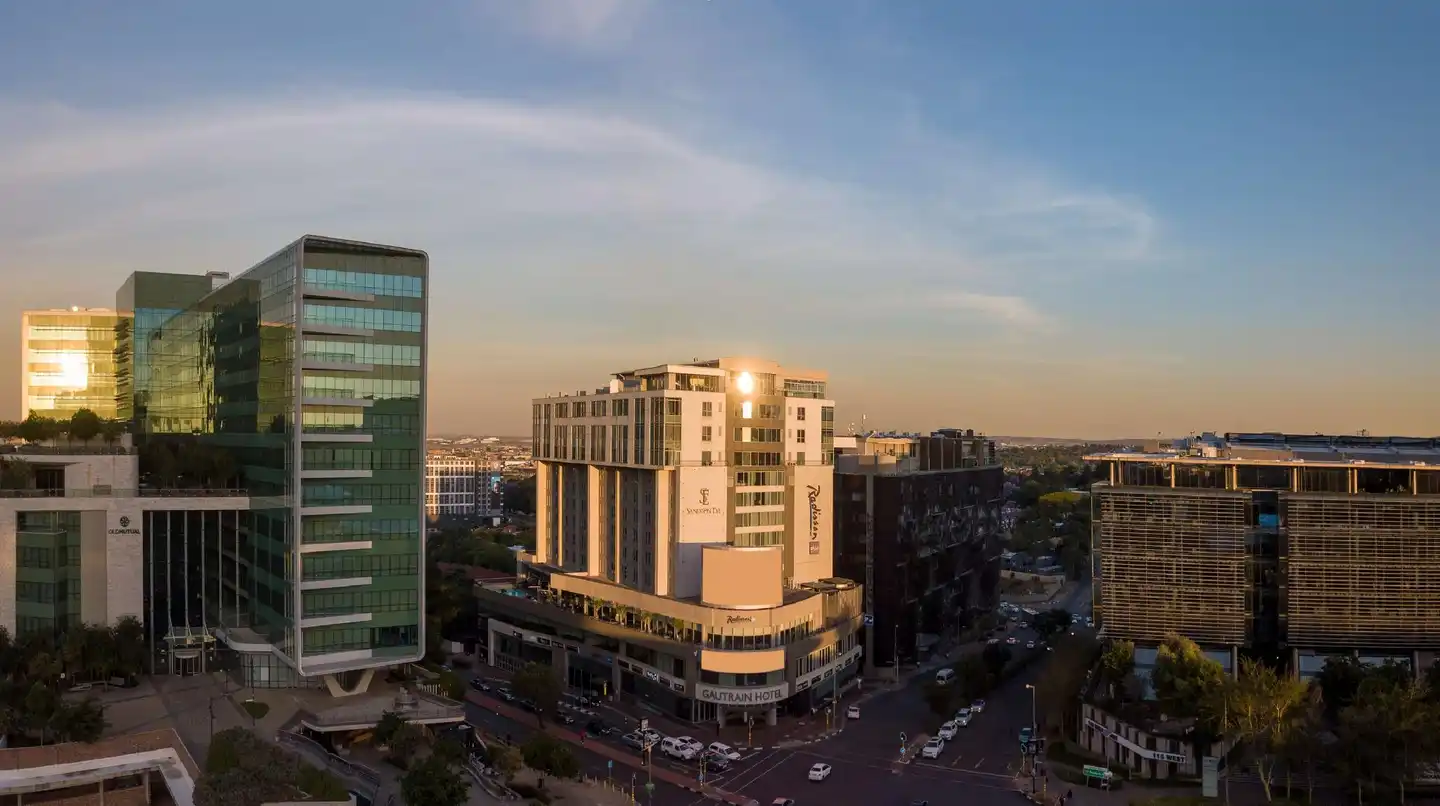 Radisson Blu Gautrain Hotel, Sandton Johannesburg Aussenansicht