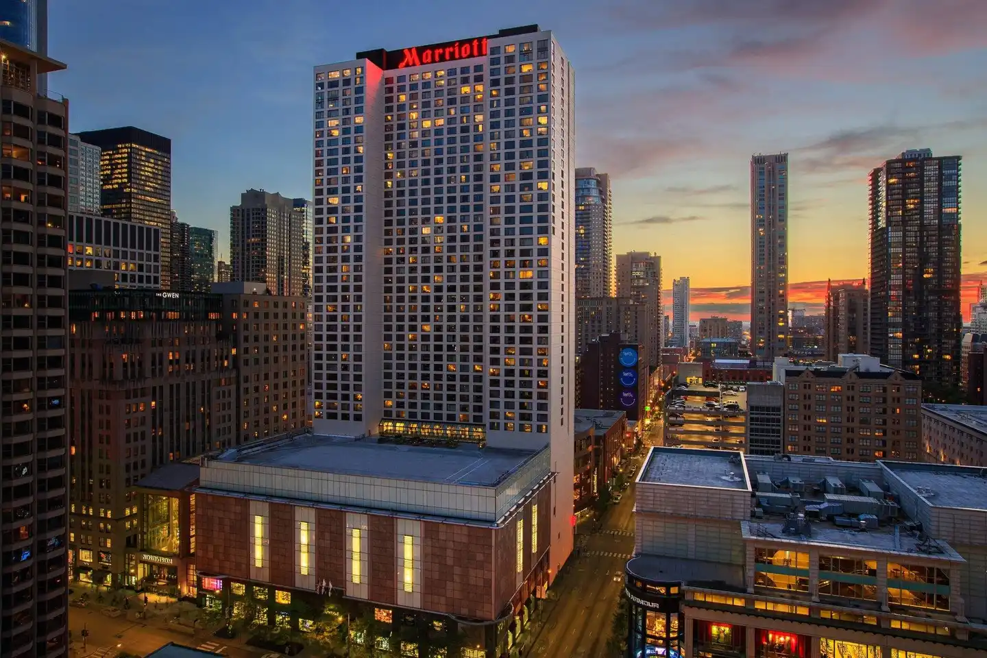 Chicago Marriott Downtown Magnificent Mile Aussenansicht