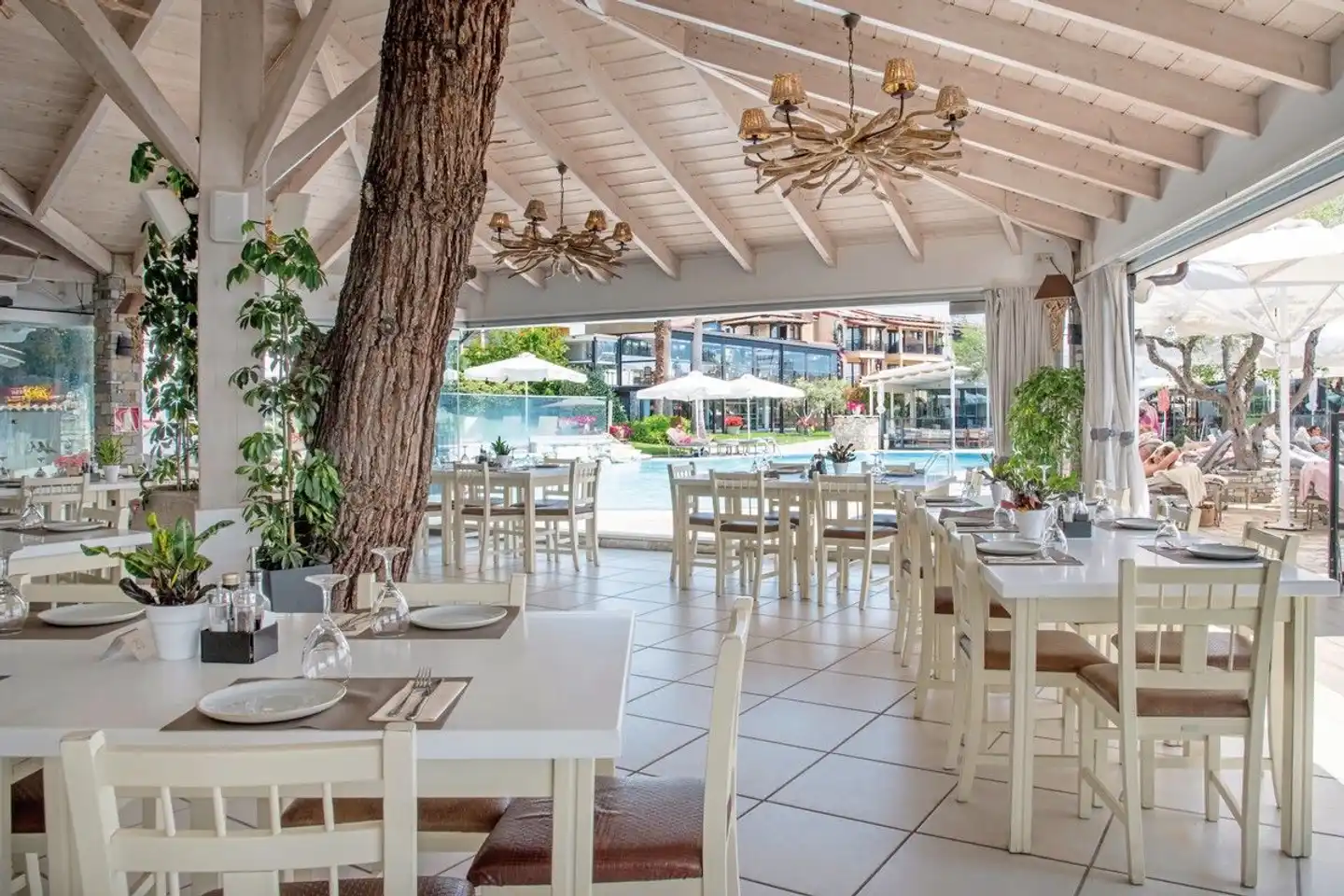 Anthemus Sea Beach Hotel & Spa Terrasse