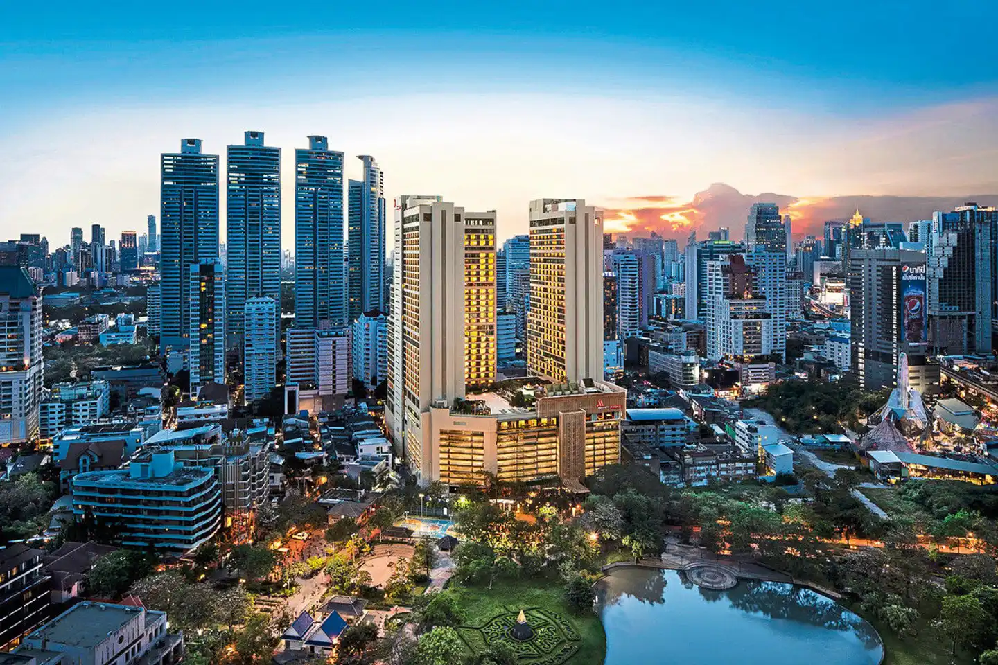 Bangkok Marriott Hotel Queen's Park Aussenansicht