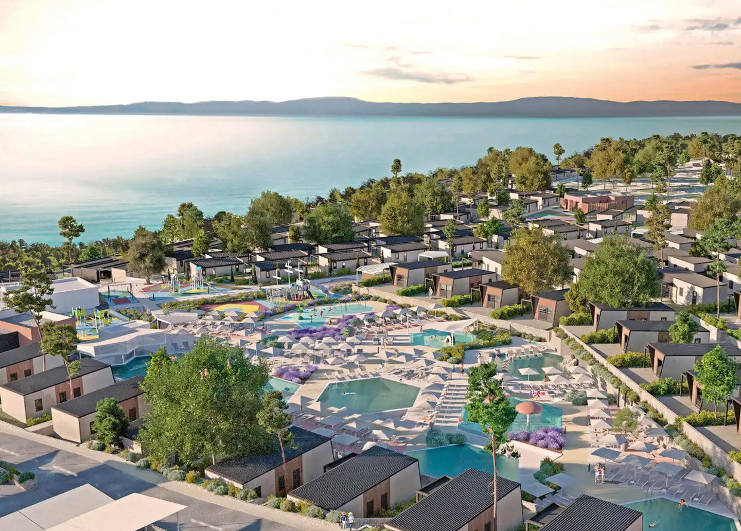 Aminess Atea Camping Resort Mobile Homes Aussenansicht