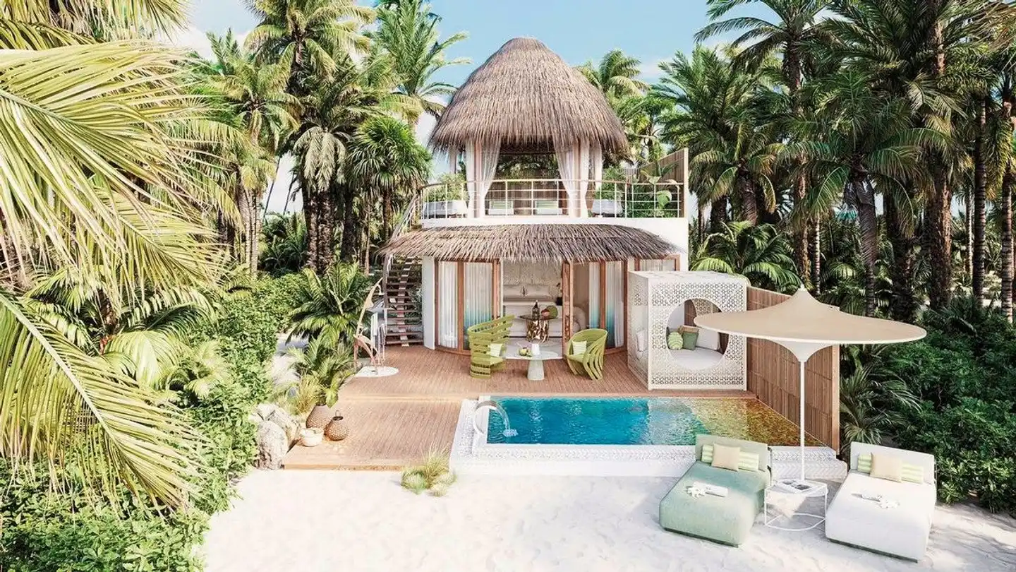 W Maldives Garten