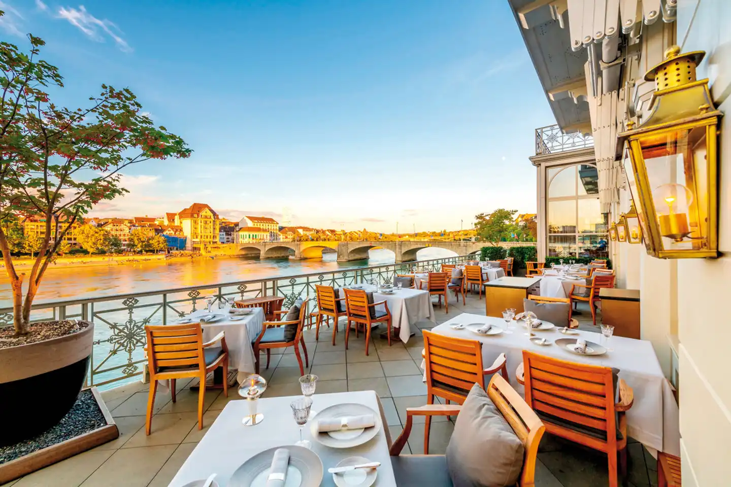 Grand Hotel Les Trois Rois Terrasse