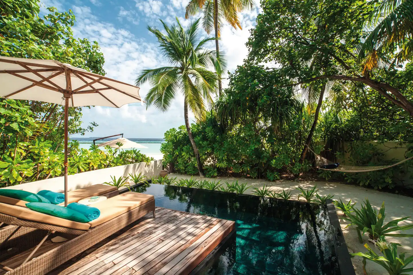 Constance Halaveli Maldives Terrasse