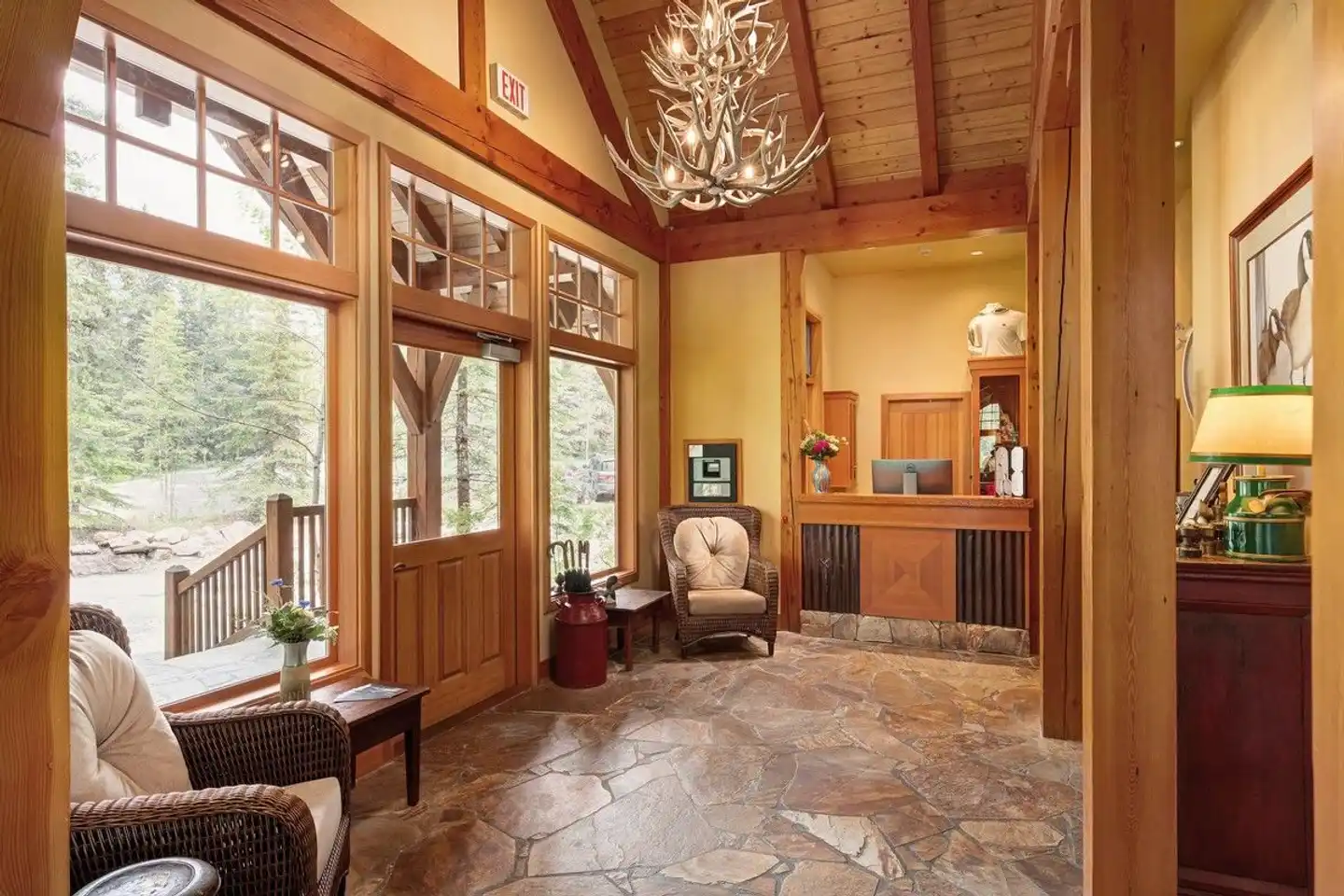 Cathedral Mountain Lodge Lobby