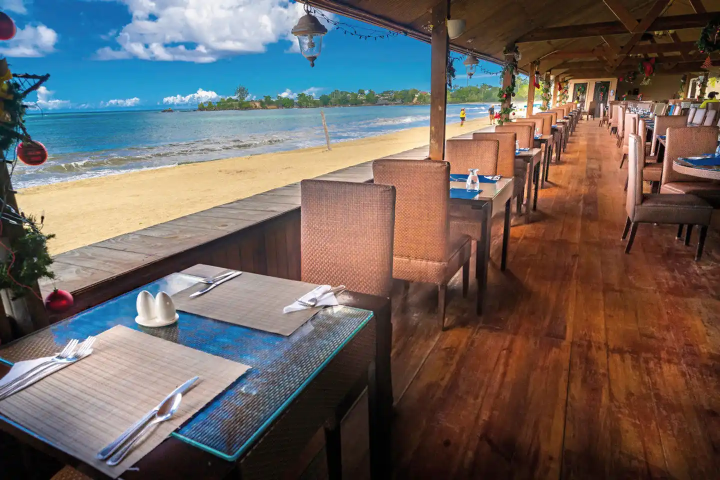 Starfish Tobago Resort Terrasse