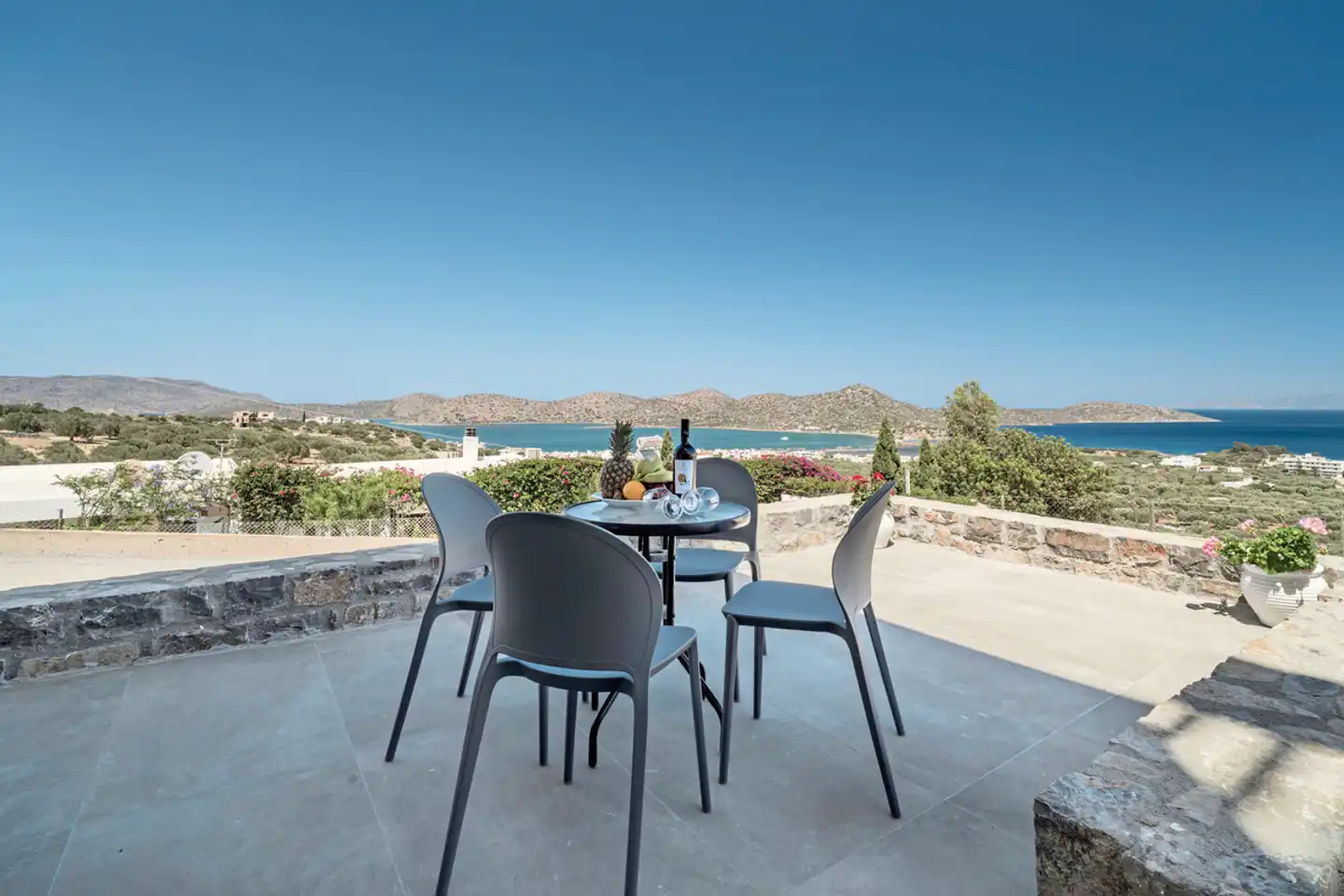 Elounda Water Park Residence Hotel Terrasse