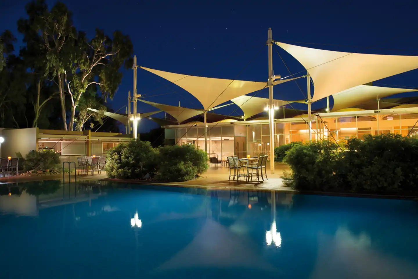 Sails In The Desert Pool