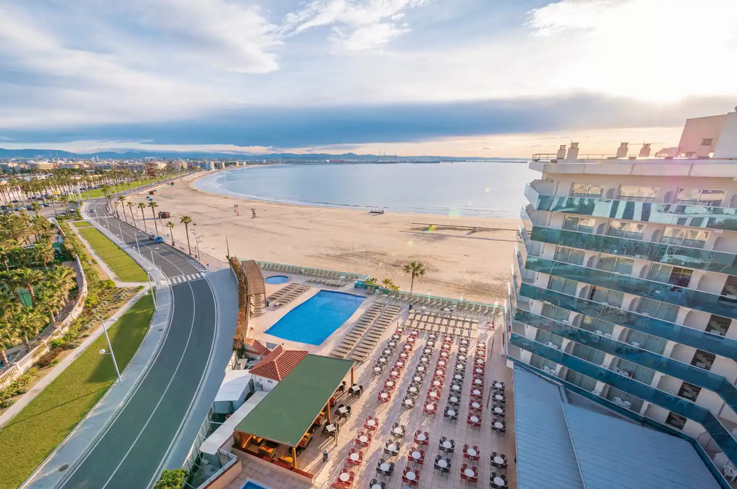 Golden Donaire Beach Terrasse