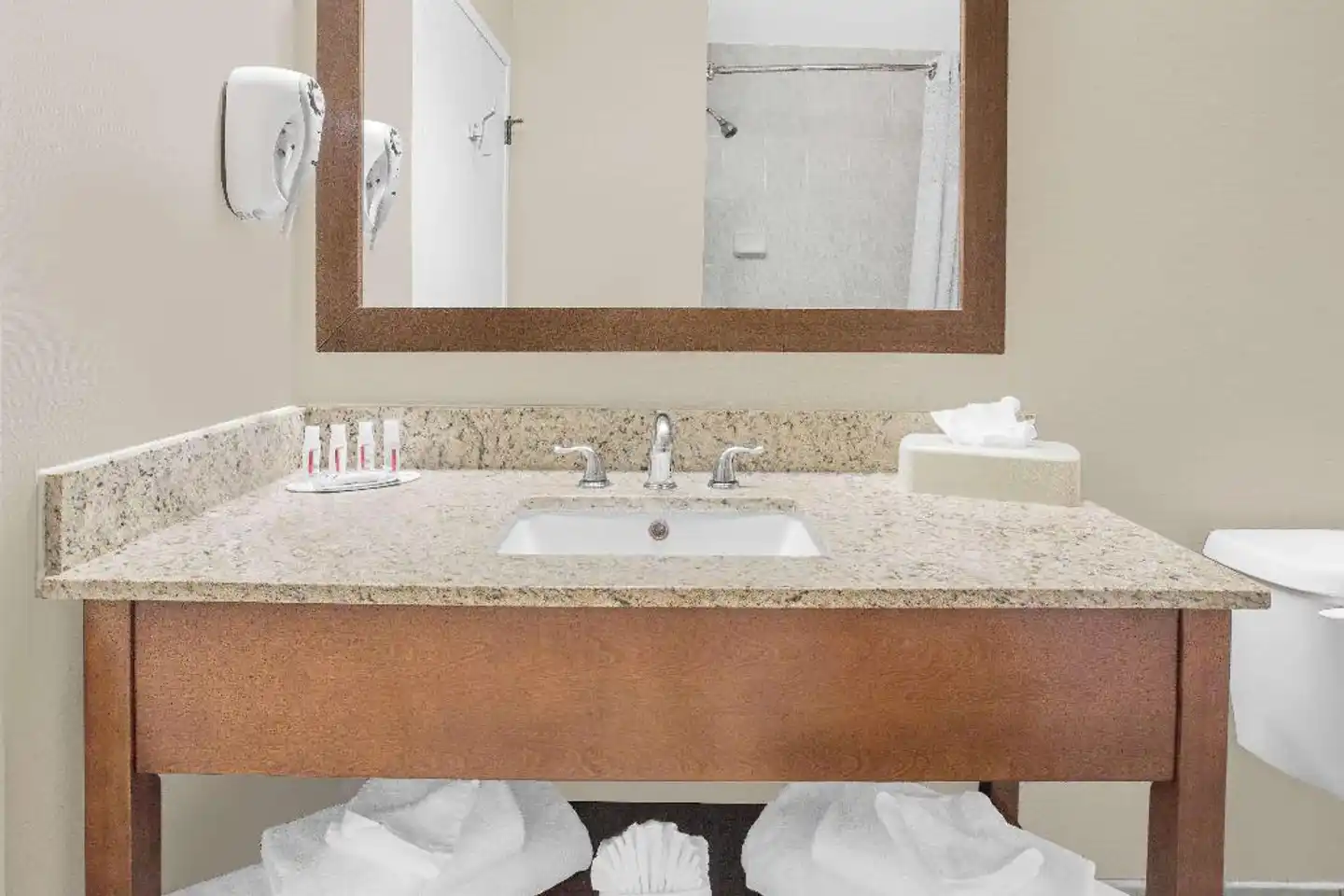 Ramada by Wyndham Denver International Airport Badezimmer