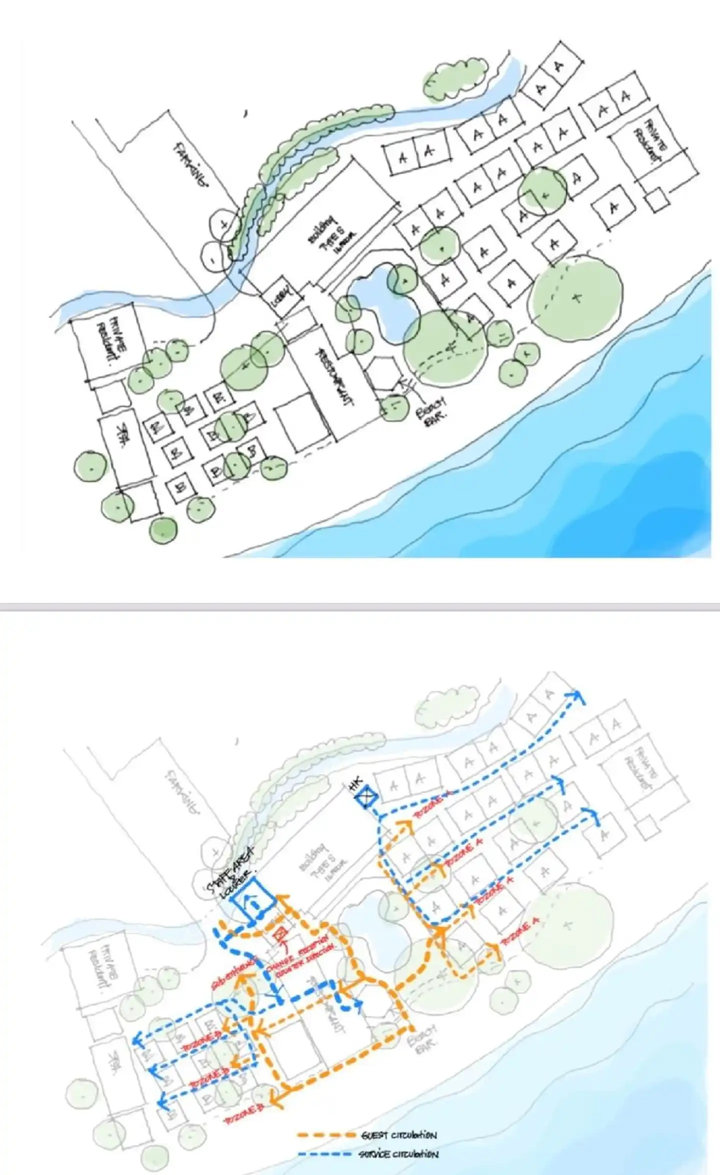 Sand Sea Resort and Spa Landkarte