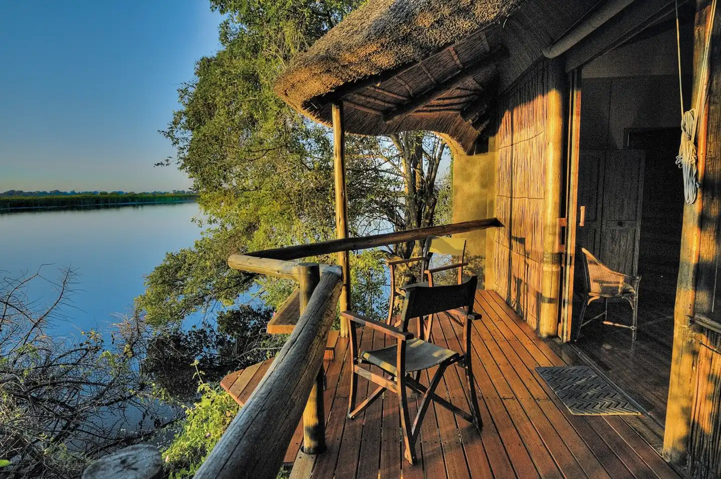 Xugana Island Lodge Terrasse