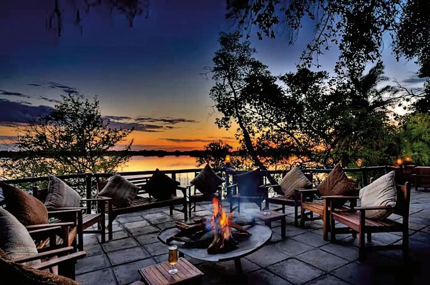 Xugana Island Lodge Terrasse