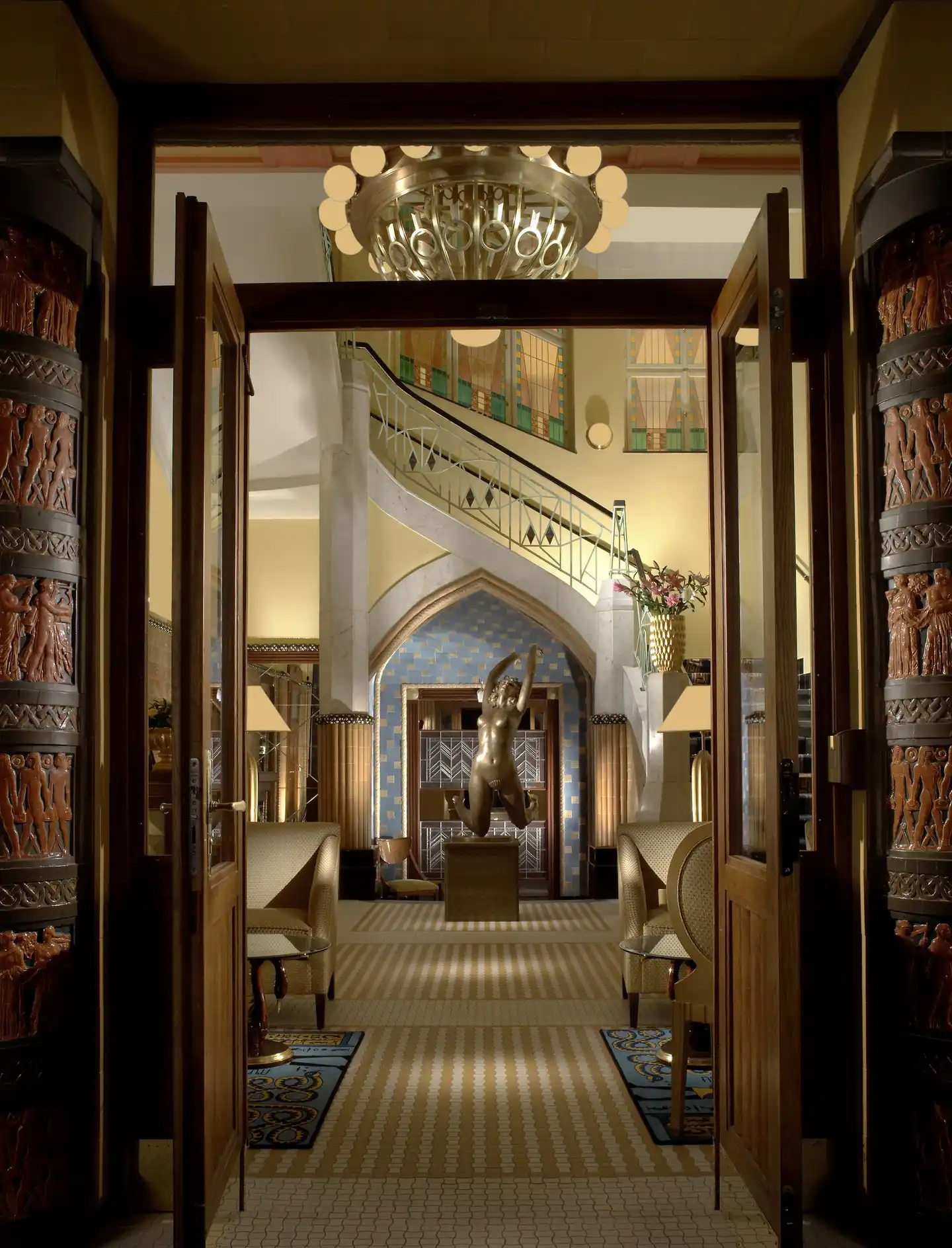 Art Deco Imperial Hotel Lobby