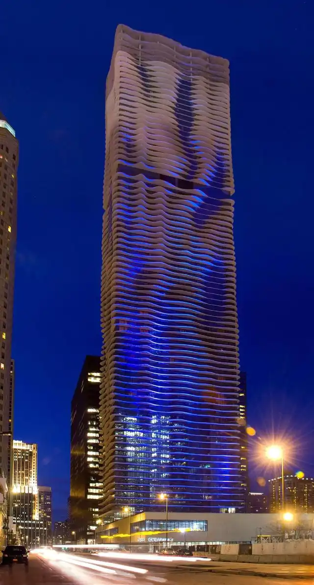 Radisson Blu Aqua Hotel, Chicago Aussenansicht