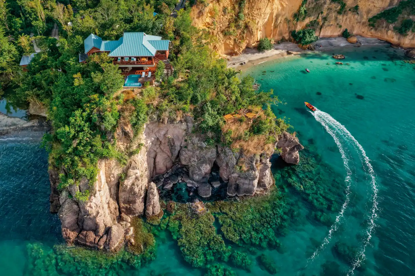 Secret Bay Dominica Landschaft