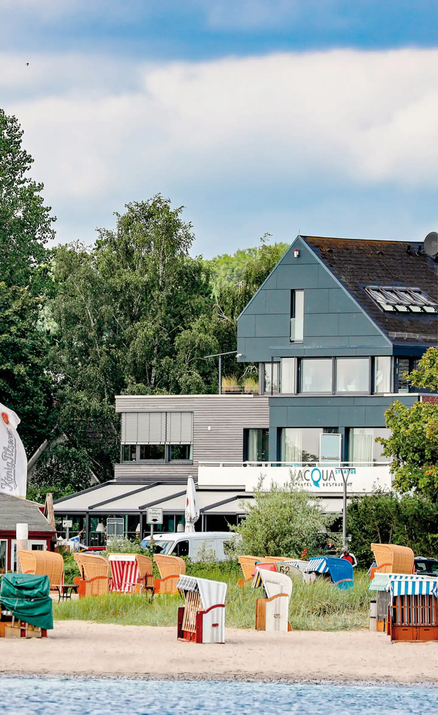 ACQUA Strande Yachthotel & Restaurant Aussenansicht