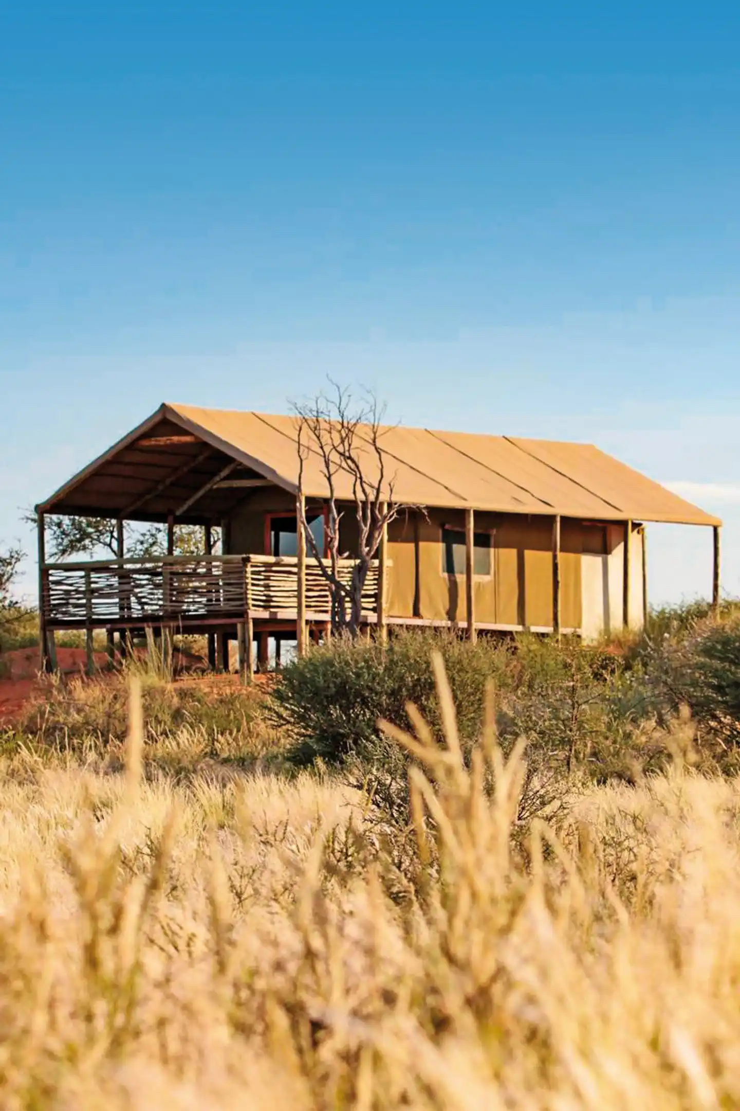Intu Afrika - Suricate Kalahari Tented Lodge Aussenansicht