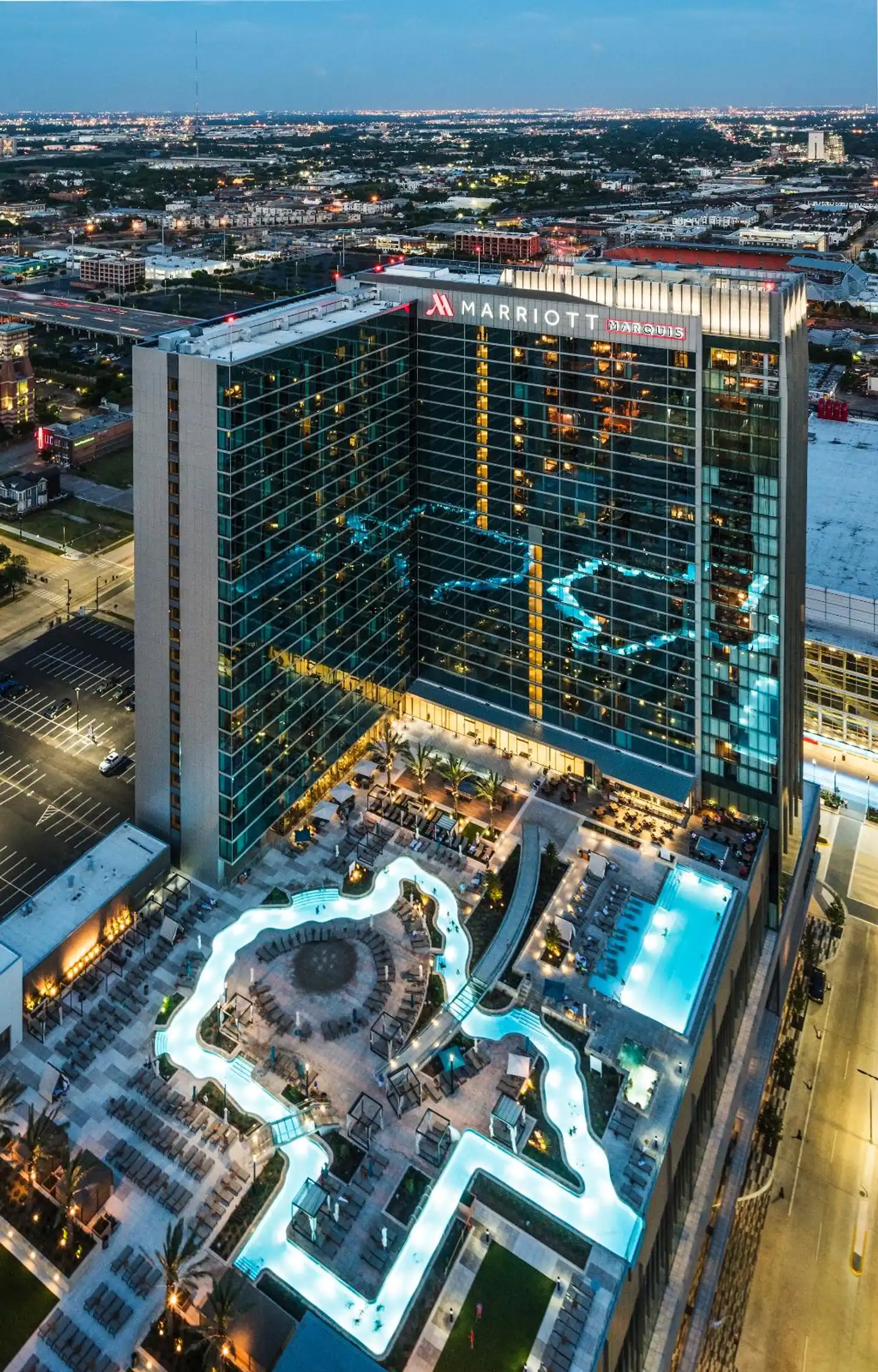 Marriott Marquis Houston Aussenansicht