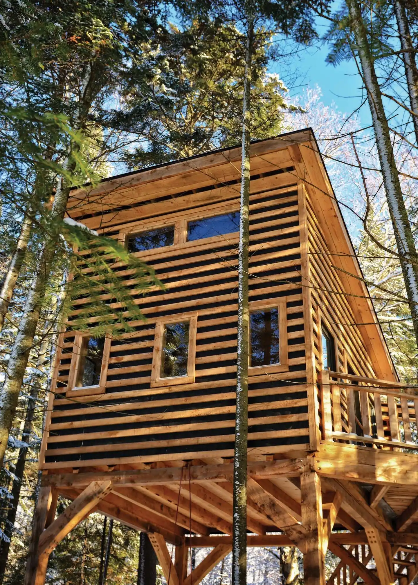 Les Refuges Perchés Mont-Tremblant Aussenansicht