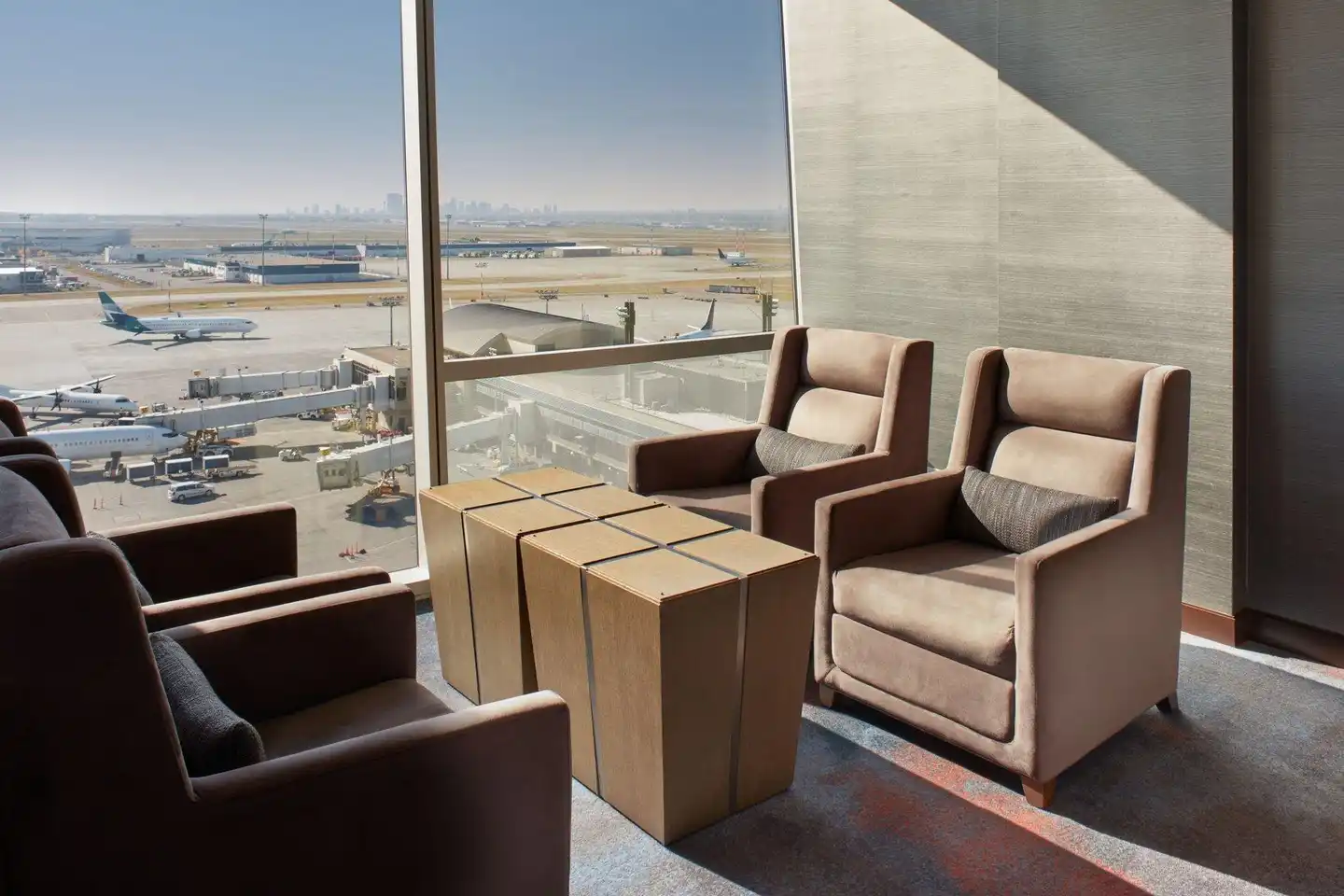Calgary Airport Marriott In-Terminal Hotel Terrasse