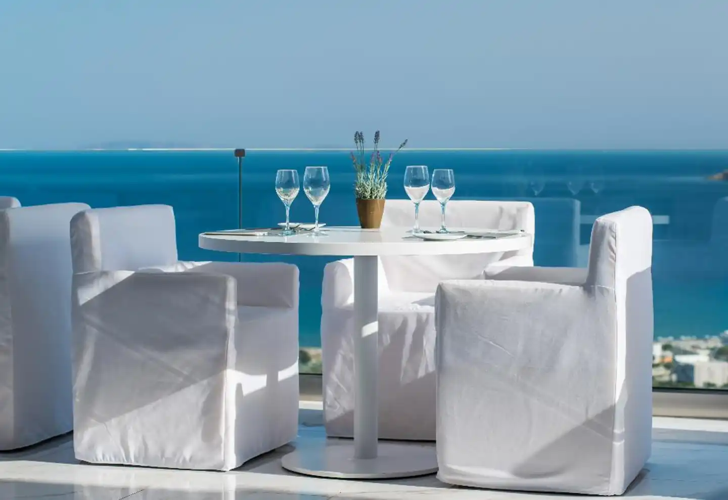 White Rock of Kos Terrasse