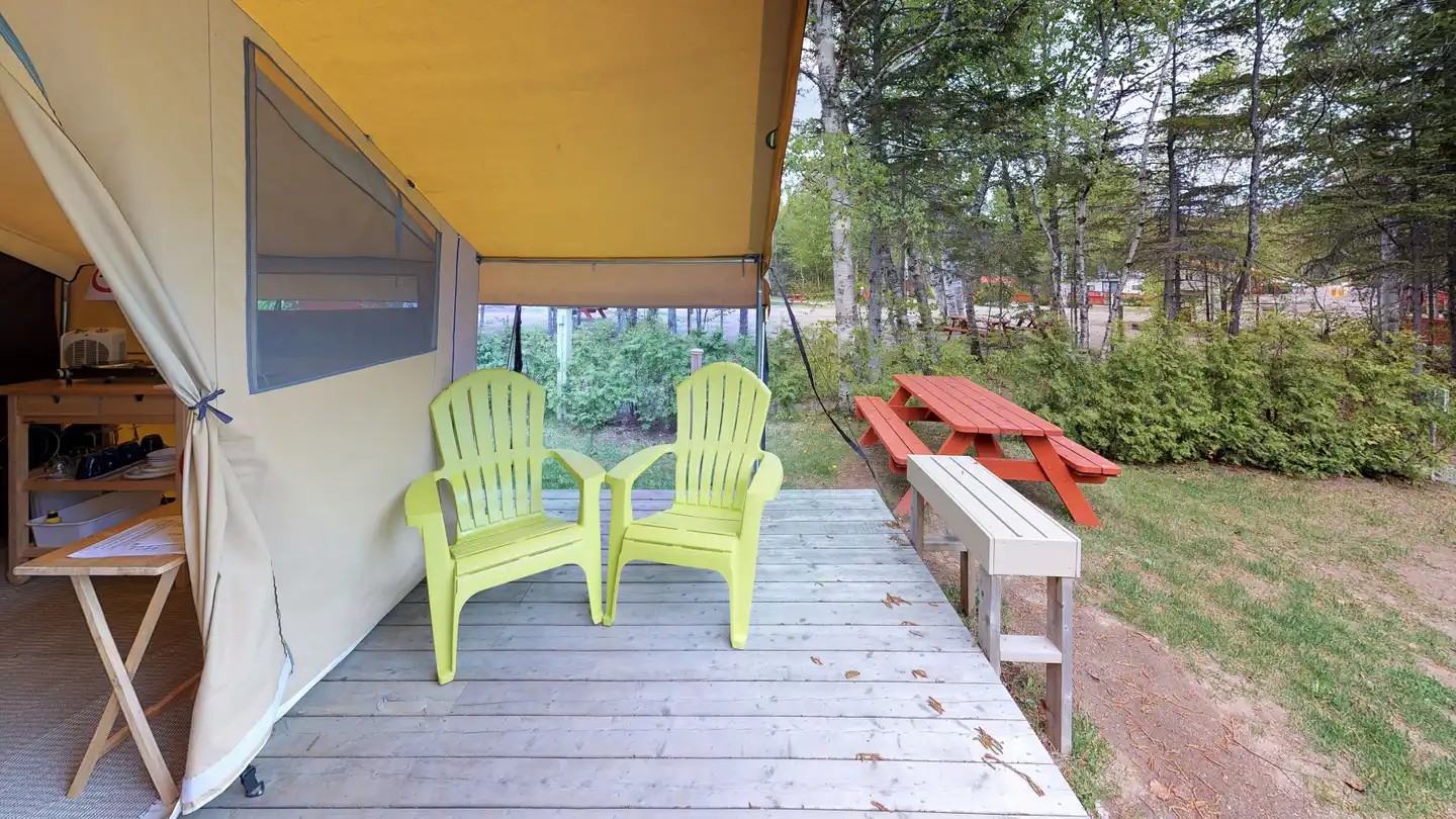 Les Prets a Camper du Camping Tadoussac Modellaufnahme