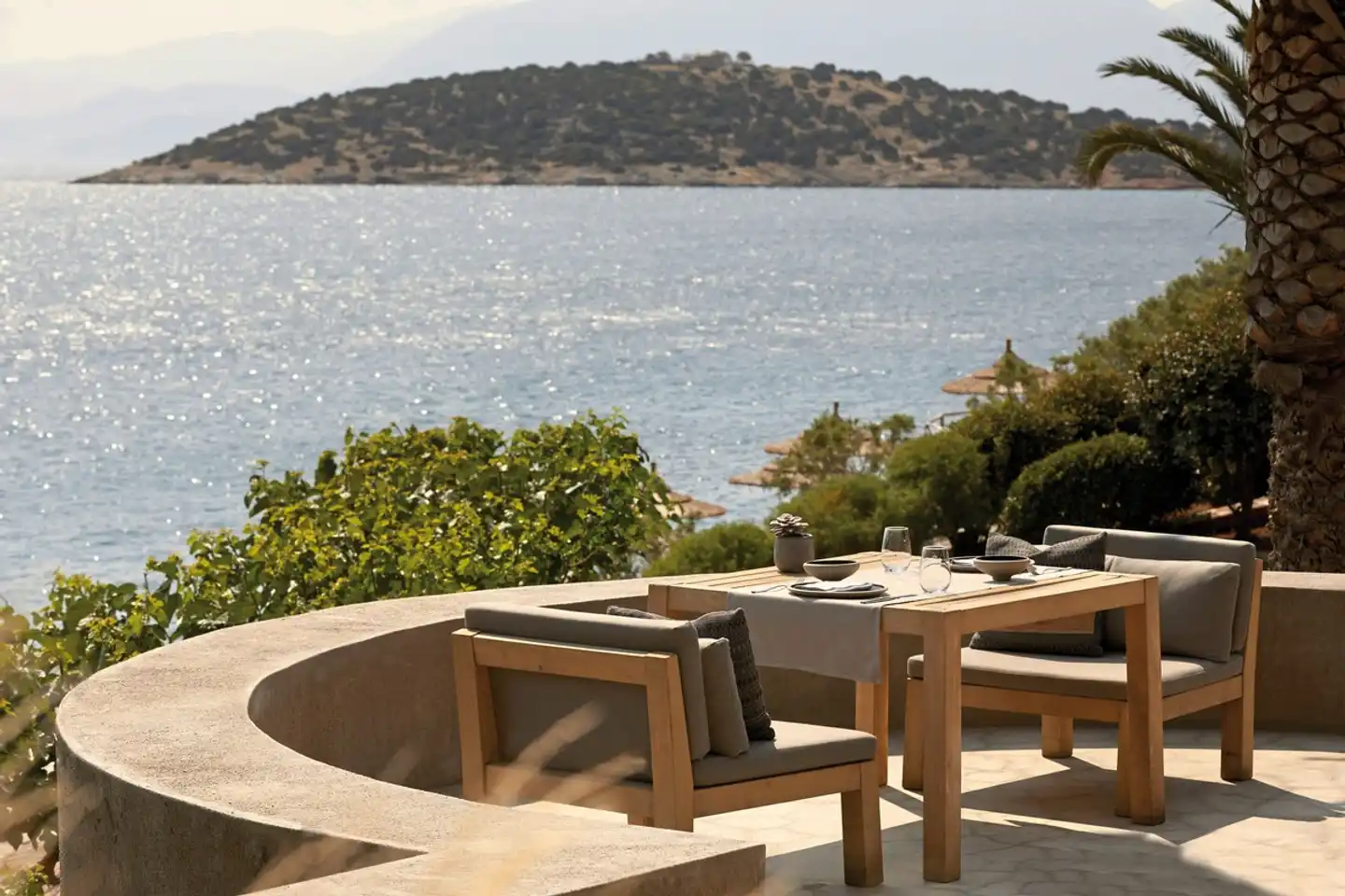 Minos Palace Hotel & Suites Terrasse