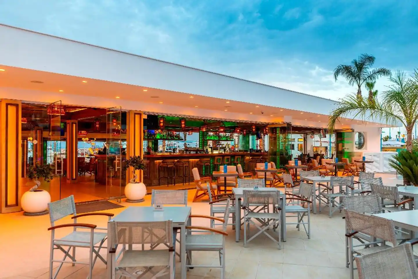 Limanaki Beach Hotel Terrasse