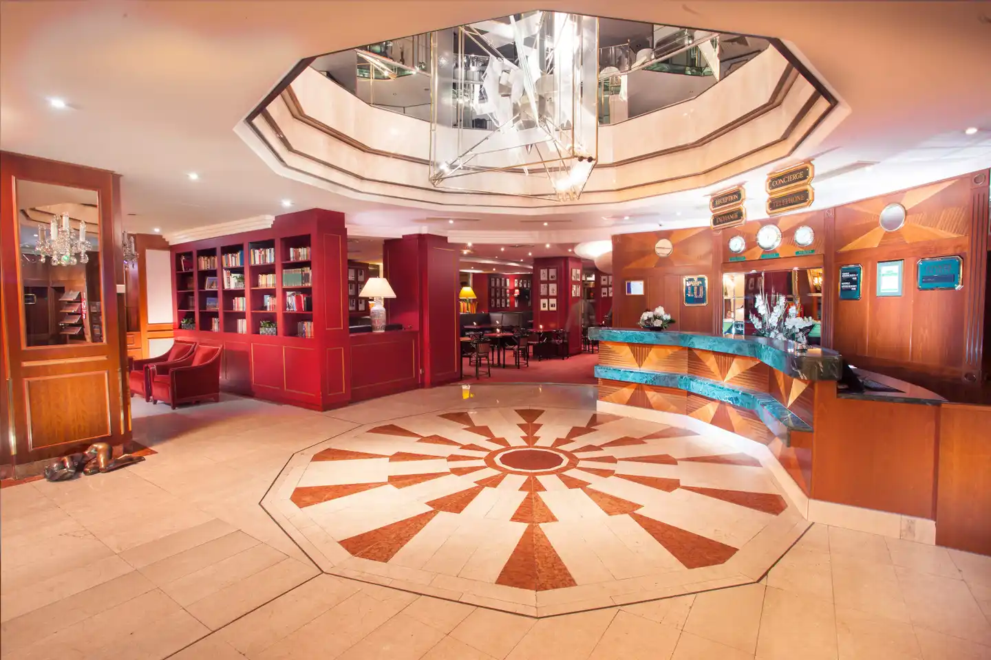 Art Nouveau Palace Hotel Lobby