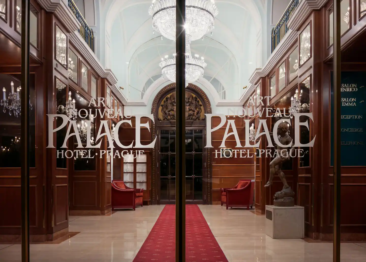 Art Nouveau Palace Hotel Lobby