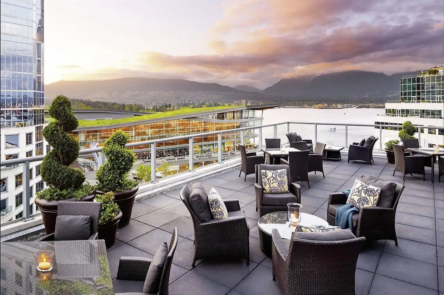 Fairmont Waterfront Hotel, Vancouver Terrasse