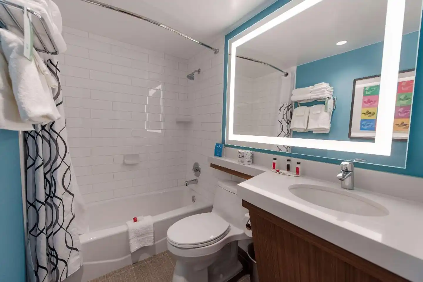 Howard Johnson by Wyndham Anaheim Hotel & Water Playground Badezimmer