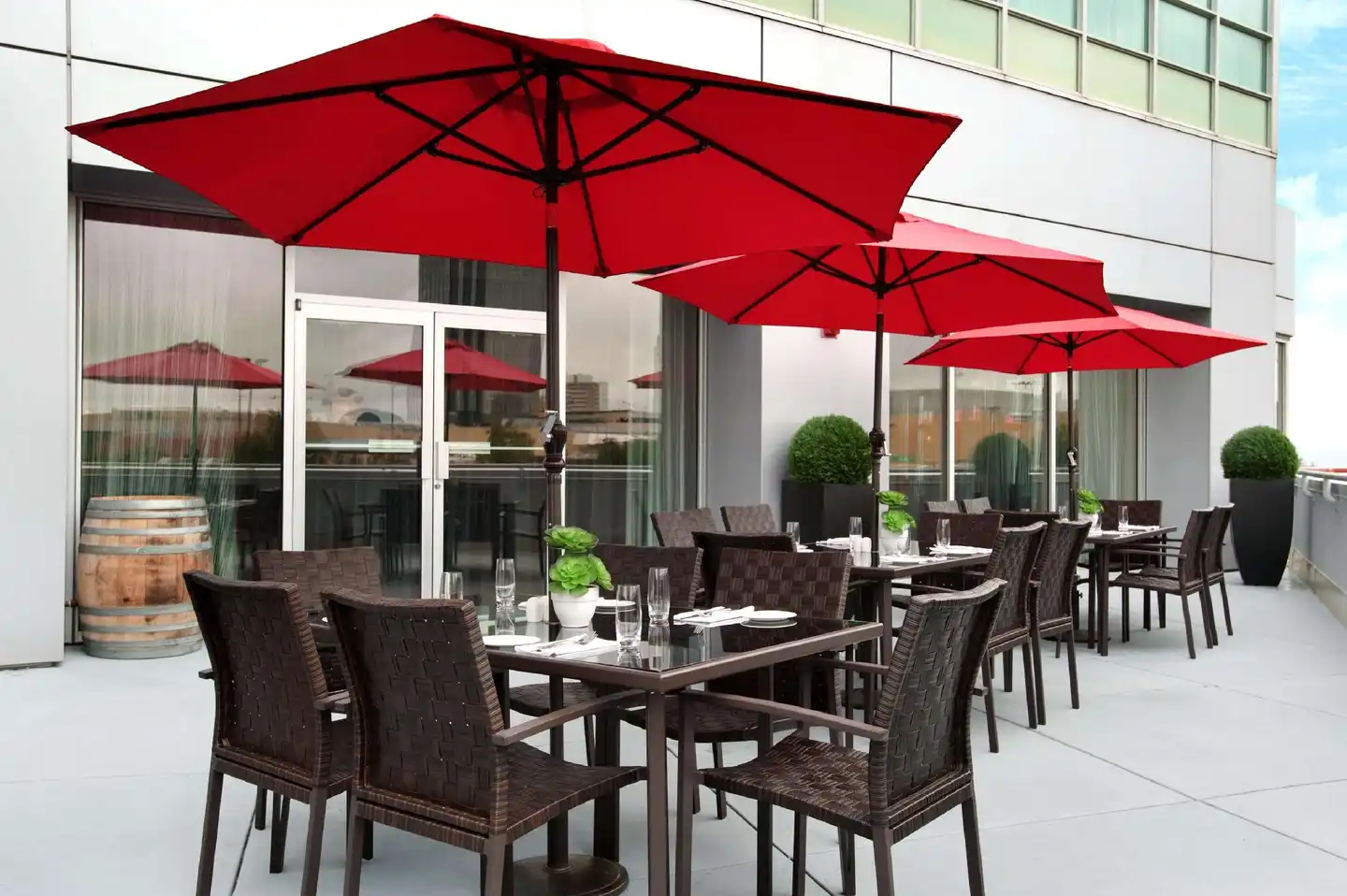Hilton Vancouver Metrotown Terrasse