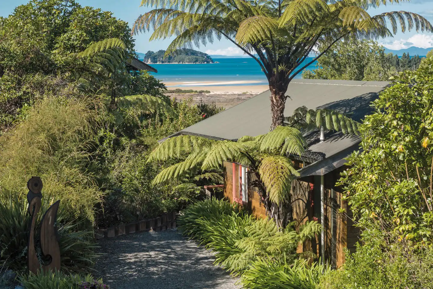 Ocean View Chalets Garten